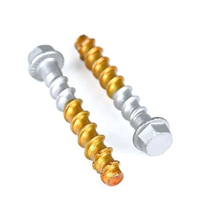 ZINC Finish M6 Hex Washer Head Concrete Screw for Heavy Duty Applications