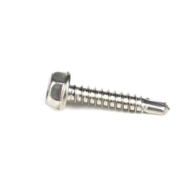 Hex Head Self Drilling Metal Screws with INCH Measurement System and Stainless Steel