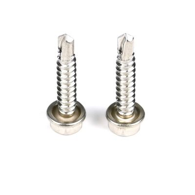 Hex Head Self Drilling Metal Screws with INCH Measurement System and Stainless Steel