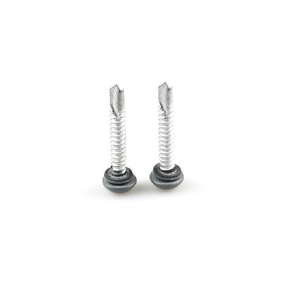 Self-Drilling Screw 12 Bimetal Screw With Epdm Washer Bi Metal Color Coated Torx Pan Head