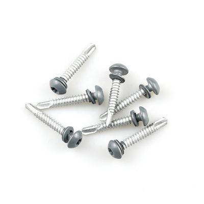 Self-Drilling Screw 12 Bimetal Screw With Epdm Washer Bi Metal Color Coated Torx Pan Head