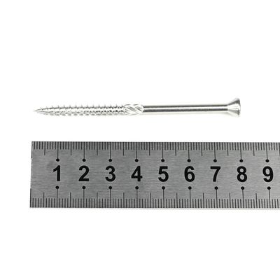 100% QC Test INCH Timber Screw For Door Trim Flat Head Torx Recess Partial Thread