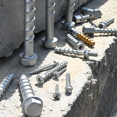 Heavy Duty Coated Hex CSK Head Self Tapping Concrete Screw Anchor Threaded Rod for Masonry