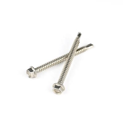 Black Sus316 Hex Head Screws Customized Support for Stainless Steel Self Drilling Screws
