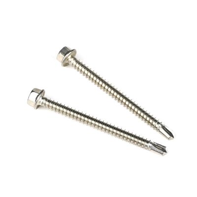 Black Sus316 Hex Head Screws Customized Support for Stainless Steel Self Drilling Screws