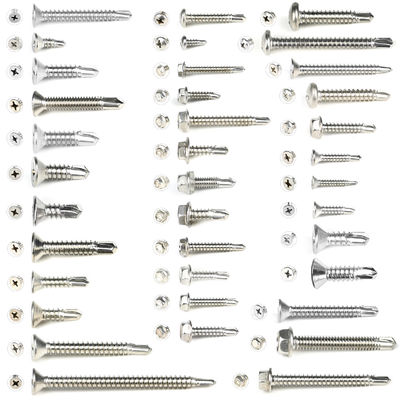 Installation Stainless Steel Hex Washer Head Self Drilling Tek Screws for Wood Metal