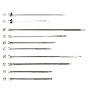 Installation Stainless Steel Hex Washer Head Self Drilling Tek Screws for Wood Metal