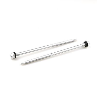 Stainless Steel Unitek Flange Hex Head Bi Metal Roof Sandwich Panel Screw With Epdm Washer