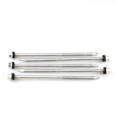Stainless Steel Unitek Flange Hex Head Bi Metal Roof Sandwich Panel Screw With Epdm Washer