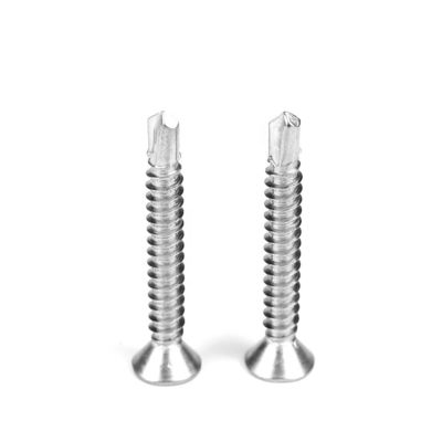 Installation with Stainless Steel Phillips Countersunk Flat Head Self Drilling Screws