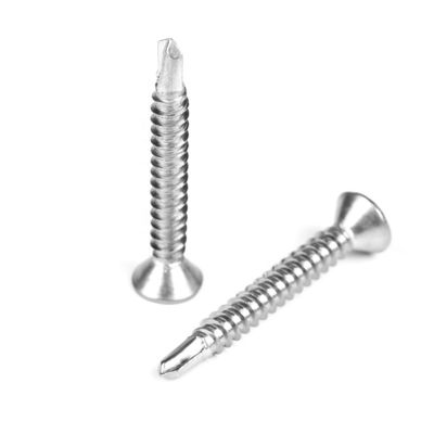 Installation with Stainless Steel Phillips Countersunk Flat Head Self Drilling Screws