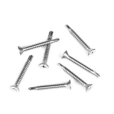 Installation with Stainless Steel Phillips Countersunk Flat Head Self Drilling Screws