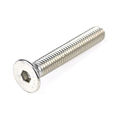 Stainless Steel Flat Machine Screw DIN 7991 Hex Socket Screws with Customized Support
