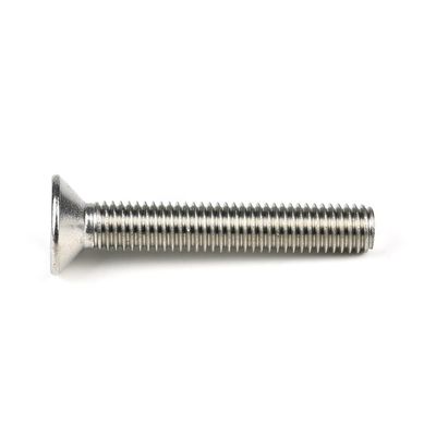 Stainless Steel Flat Machine Screw DIN 7991 Hex Socket Screws with Customized Support