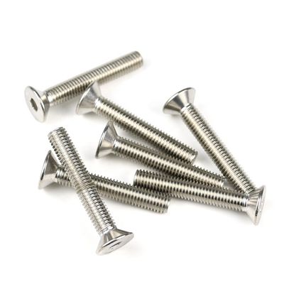 Stainless Steel Flat Machine Screw DIN 7991 Hex Socket Screws with Customized Support