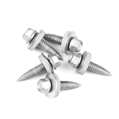 Stainless Steel Ruspert Hex Head EPDM Washer Drywall Screw Self Tapping Roof Screw 6.0x25