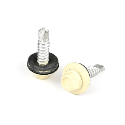 Installation Stainless Steel Hex Flange Self Tapping Bimetal Screw With Epdm Washer