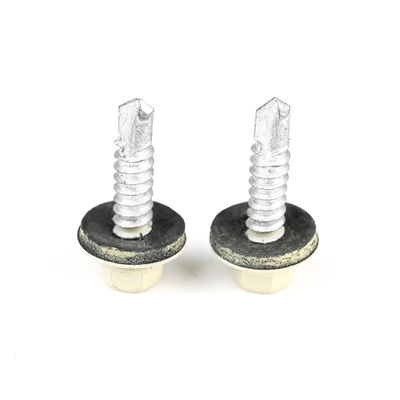 Installation Stainless Steel Hex Flange Self Tapping Bimetal Screw With Epdm Washer