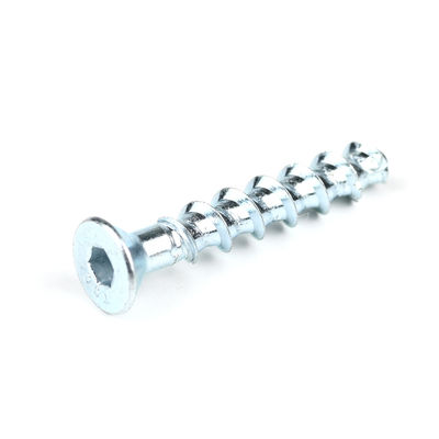 Concrete Anchor Bolts Screw Carbon Steel M6x50mm Hex Socket Flat Head for T/T Payment