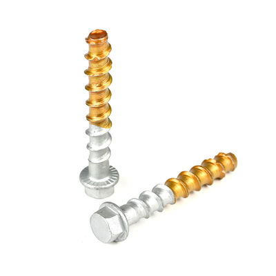 ZINC Finish M6 Hex Washer Head Concrete Screw for Heavy Duty Applications