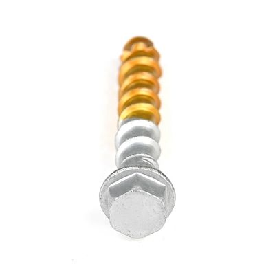 ZINC Finish M6 Hex Washer Head Concrete Screw for Heavy Duty Applications