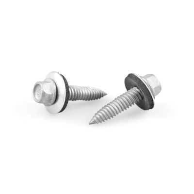 100% QC Tested Bi Metal Self Tapping Sheet Metal Screw 6x25 With Epdm Washer Hex Head