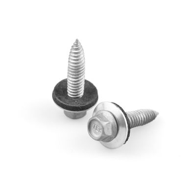100% QC Tested Bi Metal Self Tapping Sheet Metal Screw 6x25 With Epdm Washer Hex Head