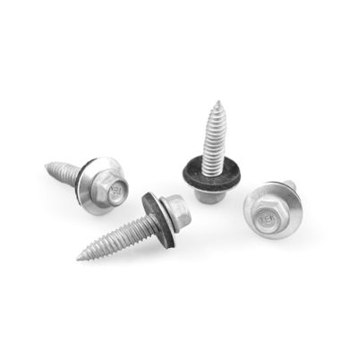 100% QC Tested Bi Metal Self Tapping Sheet Metal Screw 6x25 With Epdm Washer Hex Head