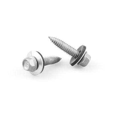 100% QC Tested Bi Metal Self Tapping Sheet Metal Screw 6x25 With Epdm Washer Hex Head