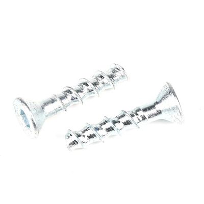 Carbon Steel White Zinc Plated Hex Socket Flat Head Self Drilling Masonry Concrete Screws M8 50mm
