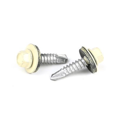 Cup Head Self Drilling Self Tapping Bimetal Screw With Epdm Washer For Construction