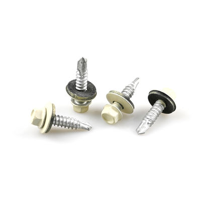 Cup Head Self Drilling Self Tapping Bimetal Screw With Epdm Washer For Construction
