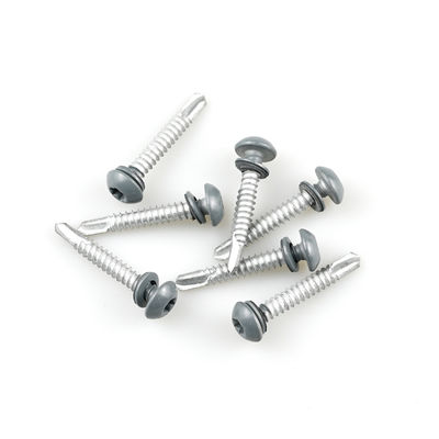Color Painted Torx Pan Head Stainless Steel 304 Bimetal Self Drilling Screw With Epdm Washer