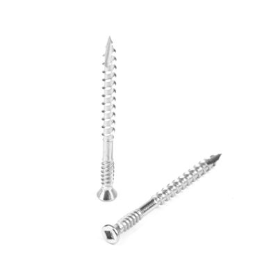 SS316 Type 17 Ribs Square Head Csk Screws For Wood Construction Building Head Style Trim