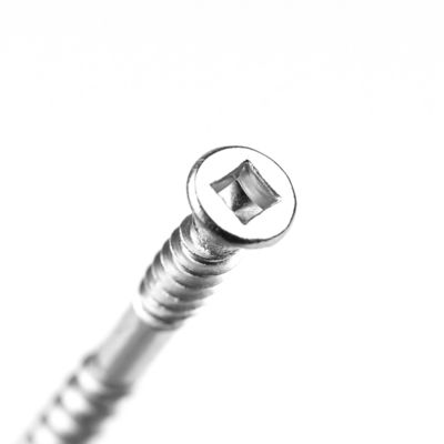 SS316 Type 17 Ribs Square Head Csk Screws For Wood Construction Building Head Style Trim