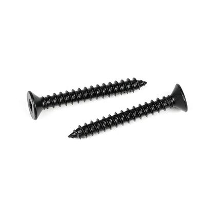 Metric Wooden Construction 410 Stainless Steel Flat Head Black Wood Screws for Wood Ceiling Partition