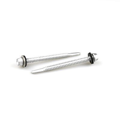 12 -14x75 Stainless Steel Self Drilling Roofing Screw Tek Bimetallic Screw With Washer