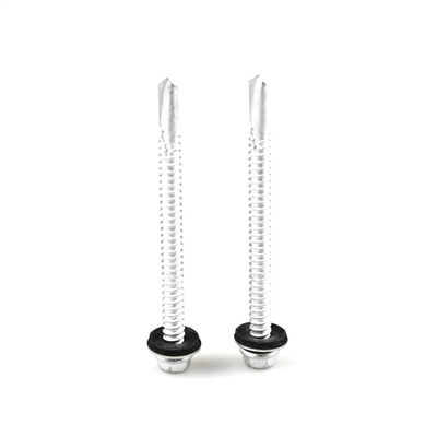 12 -14x75 Stainless Steel Self Drilling Roofing Screw Tek Bimetallic Screw With Washer