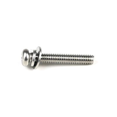 ISO Standard M4 X 25mm Stainless Steel Pan Head Phillips Machine Screws With Washer for Door