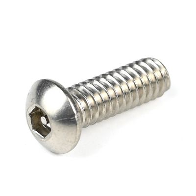 Stainless Steel 304 Button Head Allen Tamper Resistant Hex Full Thread Machine Screws