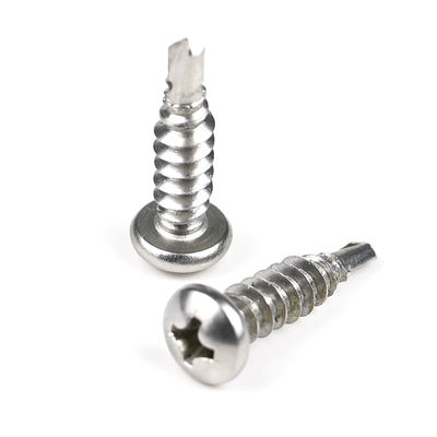 Stainless Steel Self-Tapping Screw Drill Tail Self Drilling Screws 410 SS Cross Drive Pan Head