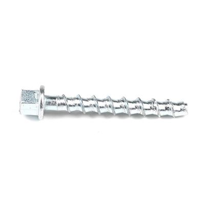 M8 Steel Hex Flange Head Vertical Concrete Threaded Rod Hanger Screw for Ceiling Fixing