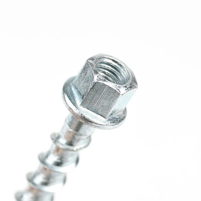 HEX Flange ZINC Plated Carbon Steel Concrete Masonry Screw Anchors for Ceiling System