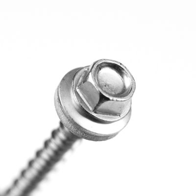 Customized Plain Finish Hex Decking Screw for Camping Star Stainless Steel Black Zinc Plate