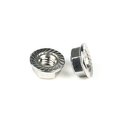 Customizable and Durable DIN6923 Stainless Steel Serrated Hex Flange Self Locking Nut