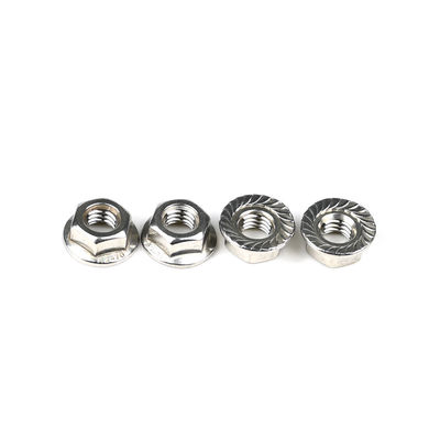 Customizable and Durable DIN6923 Stainless Steel Serrated Hex Flange Self Locking Nut
