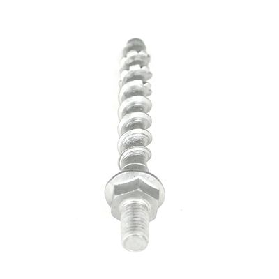 ZINC Finish M10 Hex Flange Head Framing Bolts for Subway Tunnels 12mm Concrete Screws