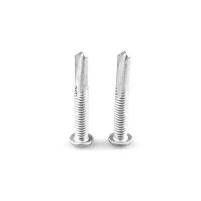 Plain Finish Stainless Steel Carbon Steel Scm435 Ruspert Tek Bi Metal Wafer Head Cross Driver Drilling Screw