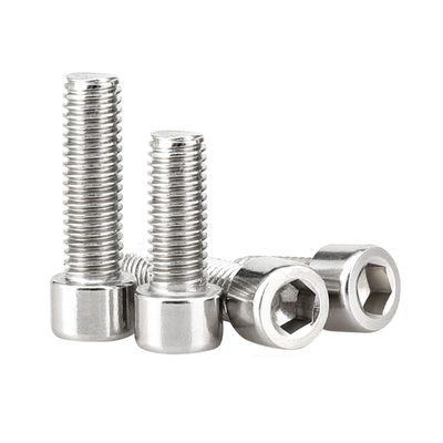 GB Standard M3-M12 304 Stainless Steel Hex Socket Fillister Cap Head Threaded Bolt A2-70