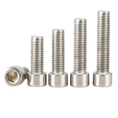 GB Standard M3-M12 304 Stainless Steel Hex Socket Fillister Cap Head Threaded Bolt A2-70